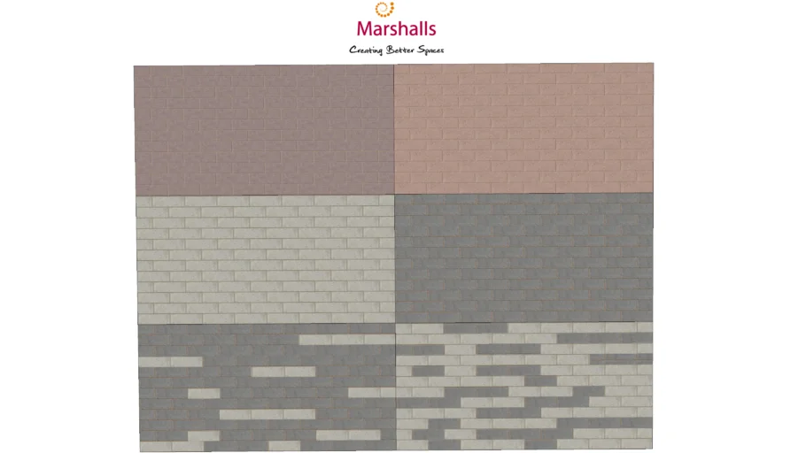 Marshalls Metrolinia Textured Concrete Block and Sett Paving 