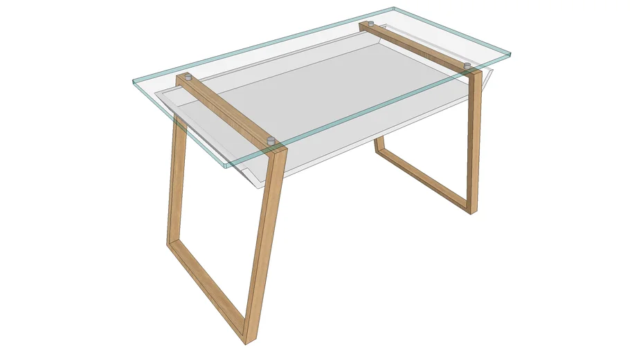 House by John Lewis Airframe Desk, White