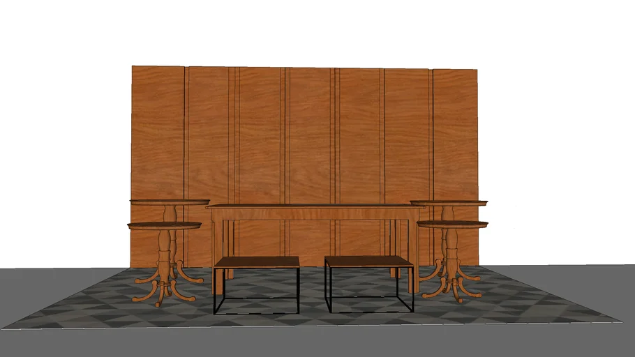 mesa do bolo vintage painel de madeira