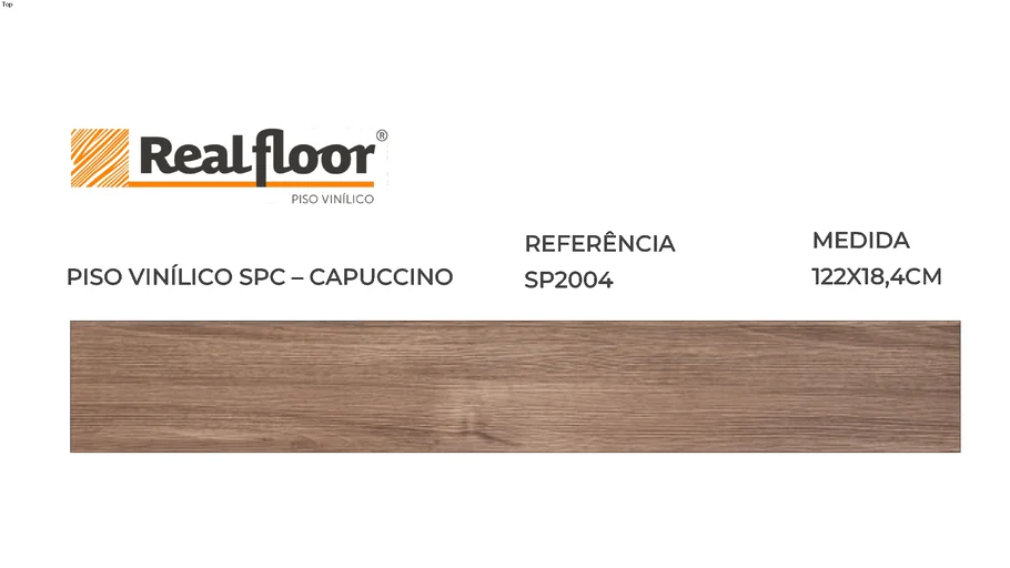 PISO VINÍLICO SPC – CAPUCCINO - REFERÊNCIA SP2004