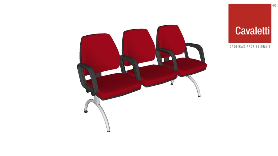 Longarina Pro 38010 Com Braços - Cavaletti