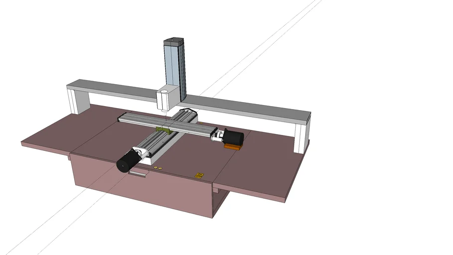 Erweiterter Kreuztisch für die Proxxon MF70 CNC 