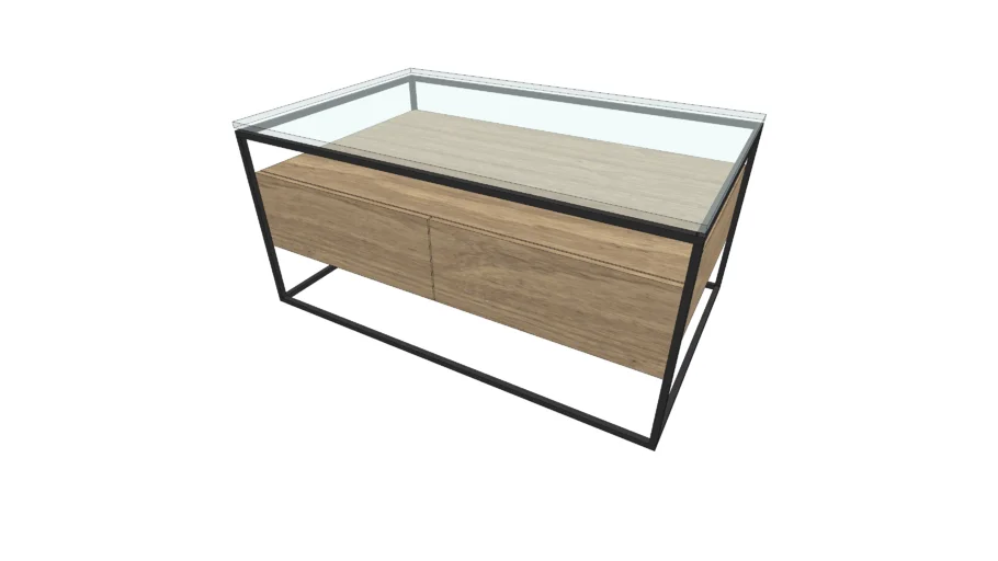 Box Frame Storage Coffee Table | 3D Warehouse