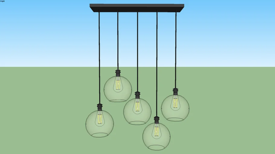 CB2 Firefly 5 Bulb Pendant Light