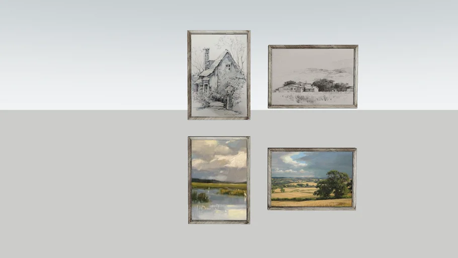 Vintage Art Frame - Model - 3D Warehouse