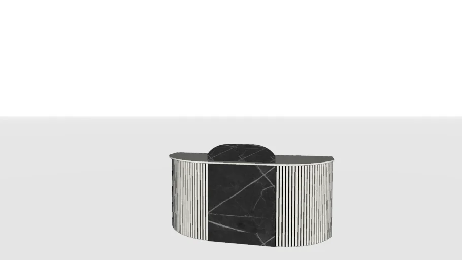 Rounded Reception Counter | 3D Warehouse