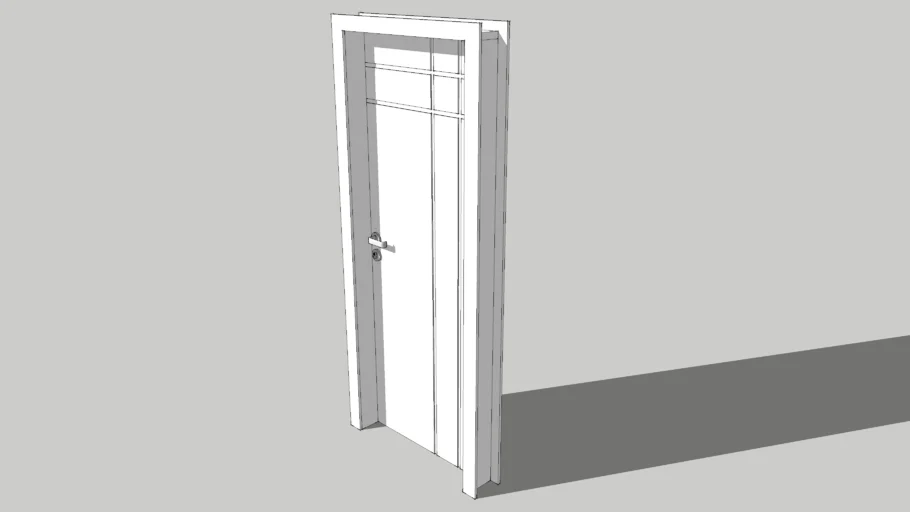 PORTA FRISADA MODELO 3 COMPLETA 80 X 210