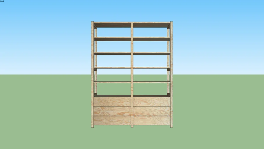 Estantería en madera de pino