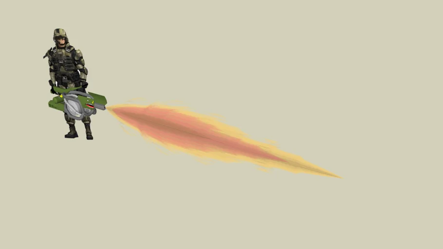 Flamethrower, from the Art of Halo | 3D Warehouse