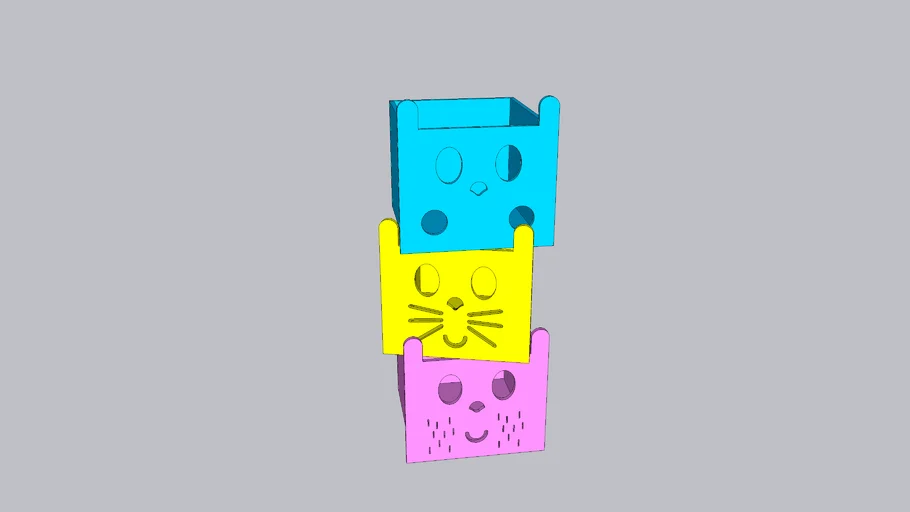 Kids toy organizer boxes