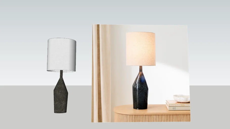 WEST ELM - Asymmetry Ceramic Table Lamp