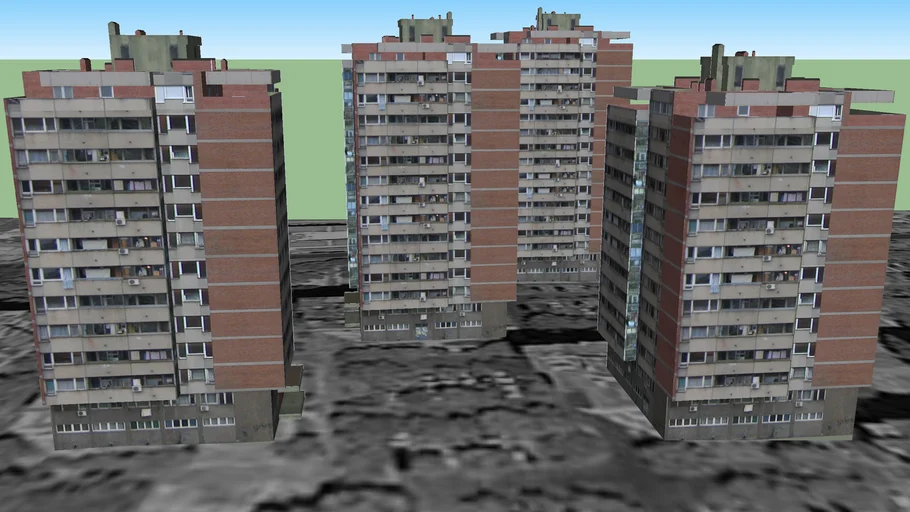 Blok 70, Jurija Gagarina br. 111, 113, 115, 117, Novi Beograd