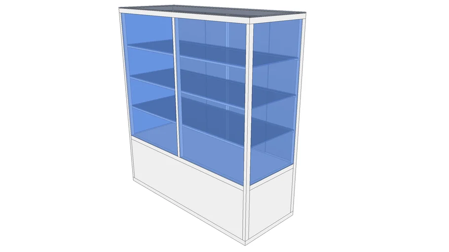 Vitrina de Aluminio 0.40 x 1.00