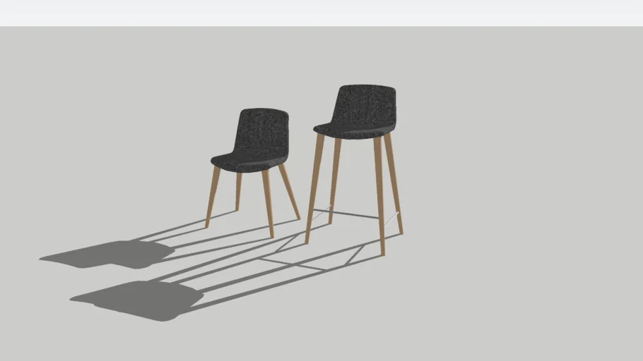 Bacco barstool and chair