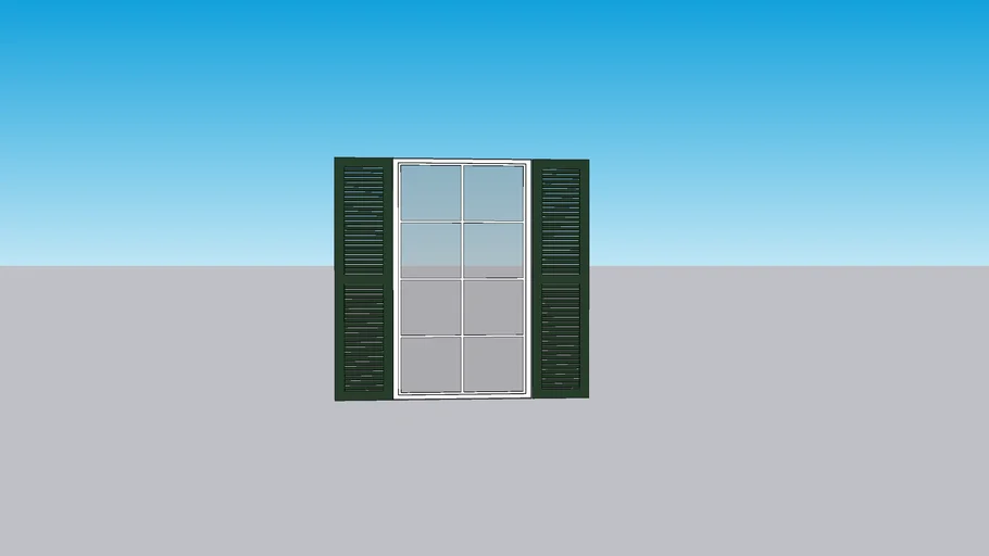 Storm Window with shutters