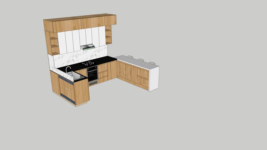 Cocina con Desayunador 