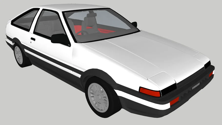 AE86 (20 Valve 4A-GE with Kouki Intra rims)