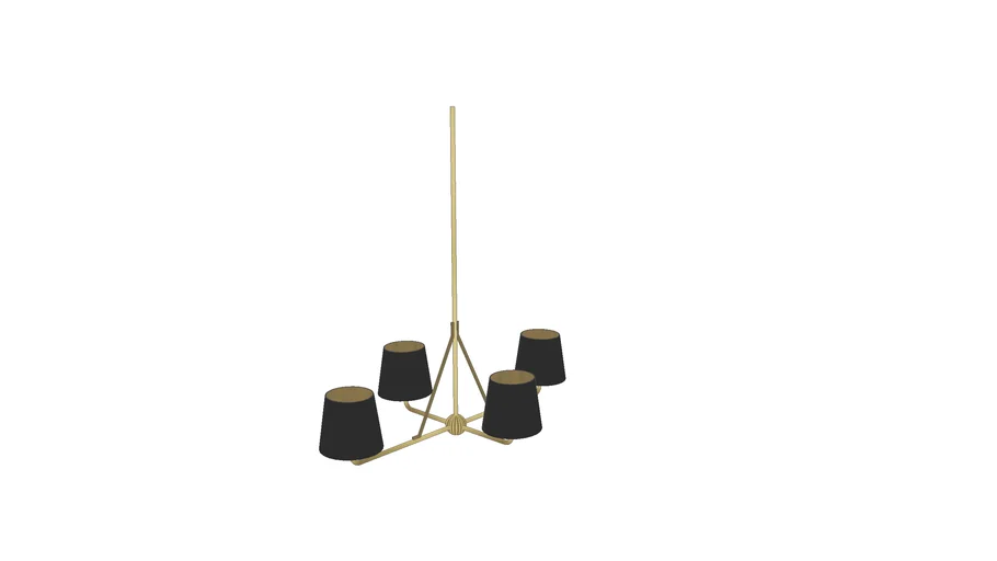 4 Drum Chandelier