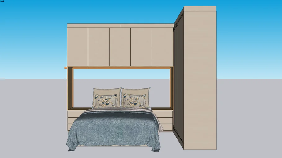 QUARTO CASAL TECOL GUARDA ROUPA CAMA