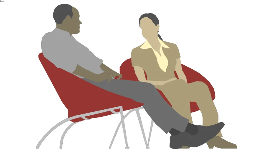 man woman sit