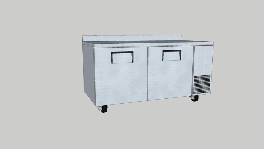 Deep Worktop Solid Door Refrigerator