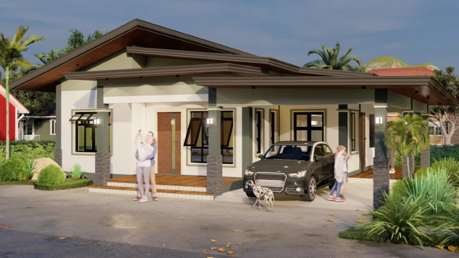 BUNGALOW MODERN RESIDENTIAL HOUSE