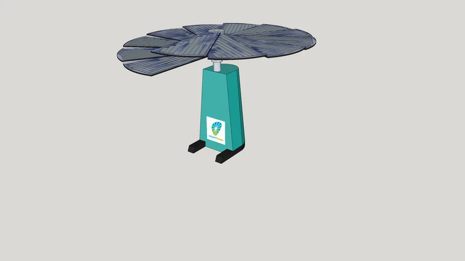 Smartflower POP fully open flat