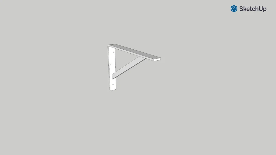 Knape & Vogt - KV 208 WH 300 L - Bracket - 12"