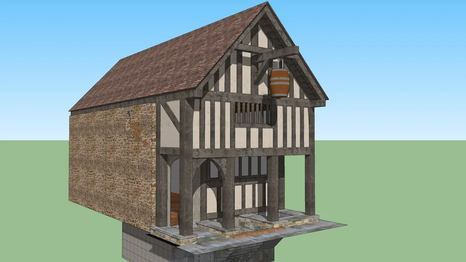 Medieval Merchant's house, better textures