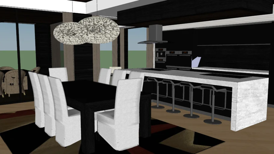 Kitchen and dining room