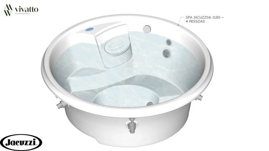 Spa J180 180cm (4 Pessoas) - Jacuzzi ®