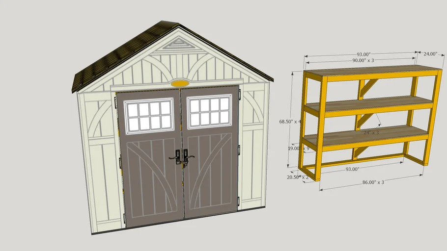 Suncast storage shed Tremont 8 x 4