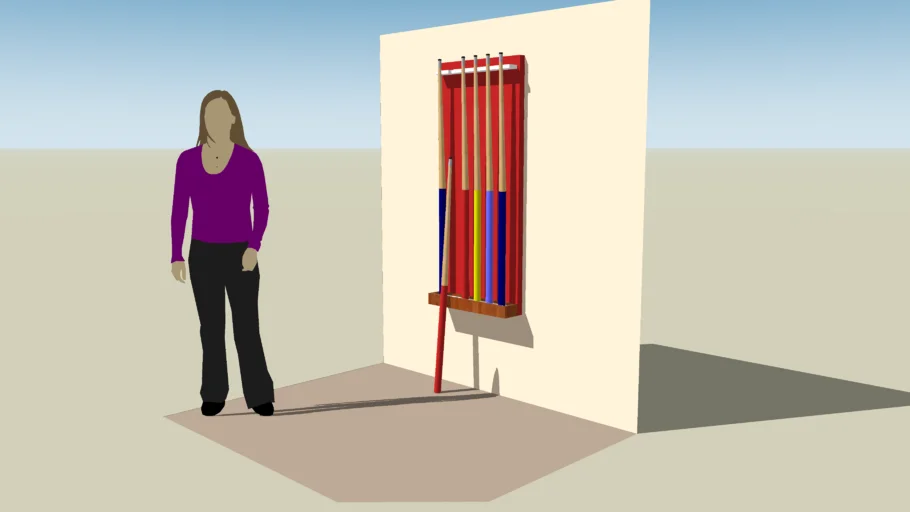 Pool Cue Rack - Wall Mounted