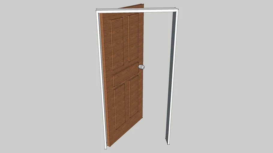 Puerta Madera 1metro Izquierda