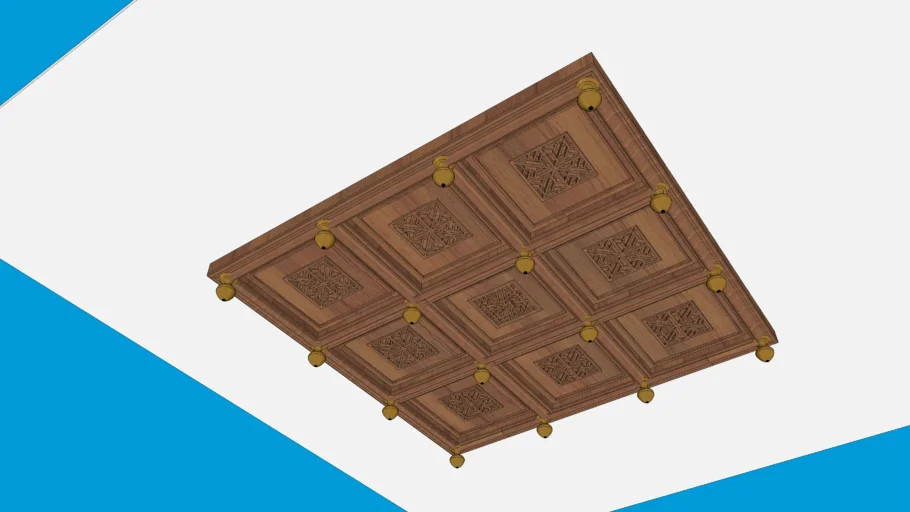 Wooden false ceiling