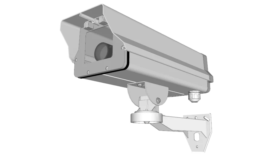 OUTDOOR CCTV Housing complete with camera SAE