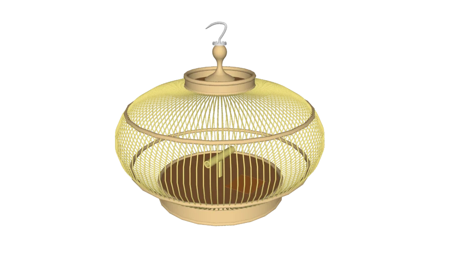Classic Javanese Bamboo Bird Cage