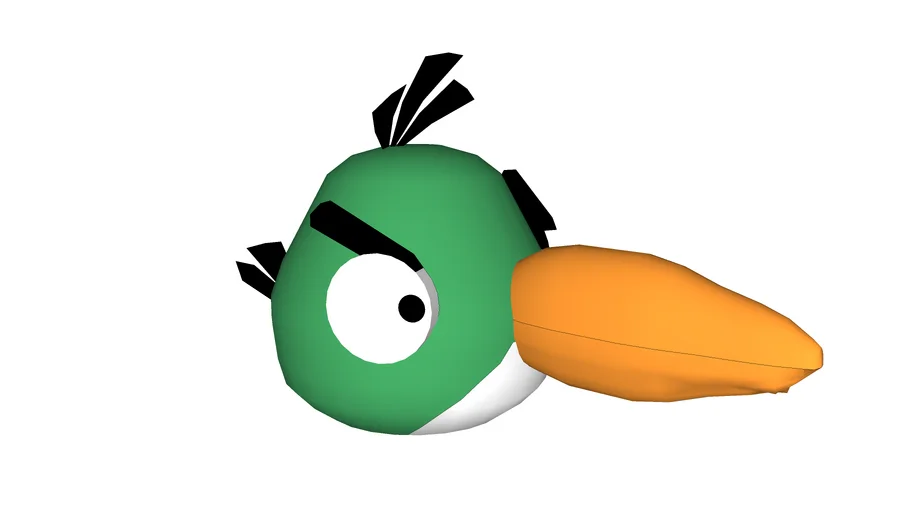 the green bird in angry birds