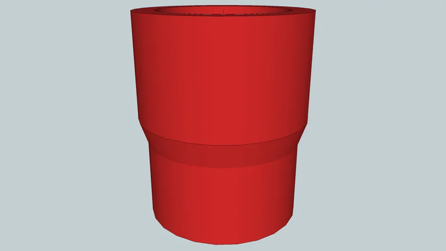 Cupla reduccion PVC Rosca Hembra/Hembra 3/4" x 1/2"