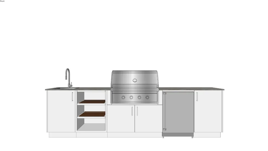 Eclipse 36 - Urban Bonfire Outdoor Kitchen