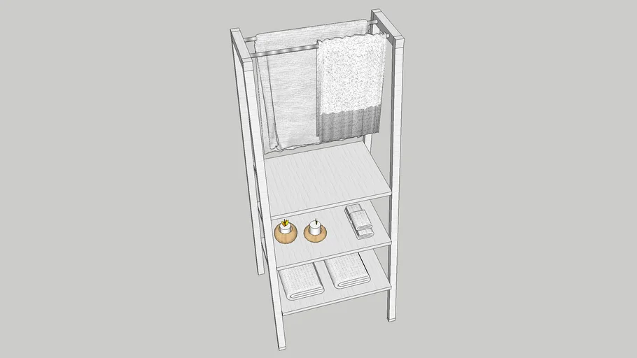 Bathroom Ladder Rack | 3D Warehouse