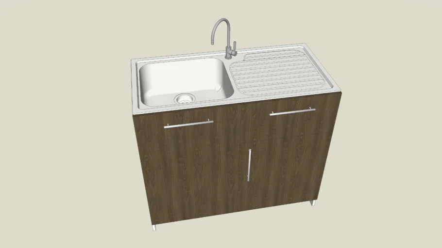 Kit Mueble Lavaplatos 100×87×49cm