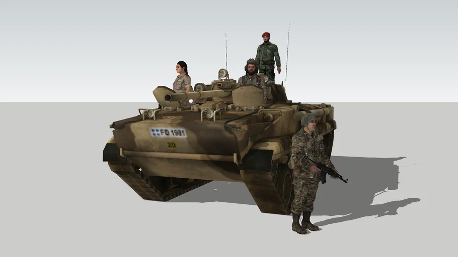 Russian Army BMP-3 Infantry Fighting Vehicle - Sand Scheme Set 01