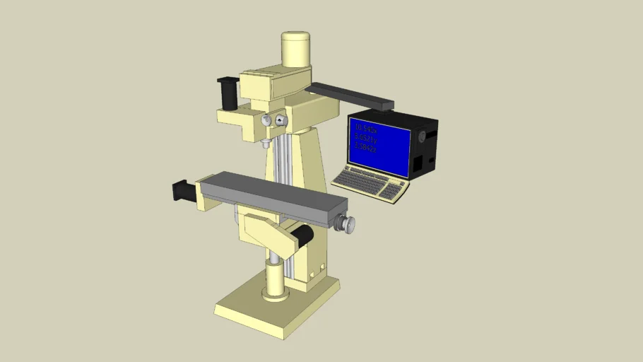 CNC vertical knee mill