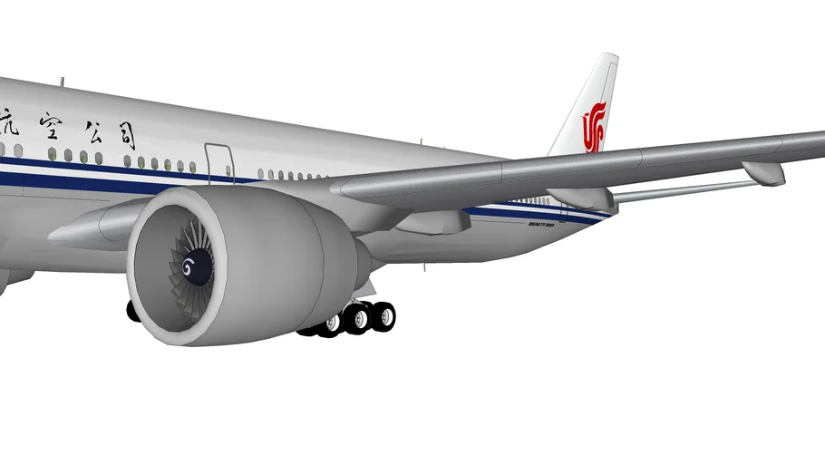 Air China BOEING 777-300ER with interior cabin 中国国际航空公司 波音777－300er及其客舱 (77W, 773)