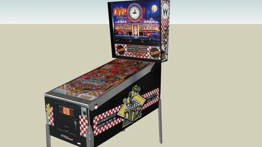 Diner pinball machine