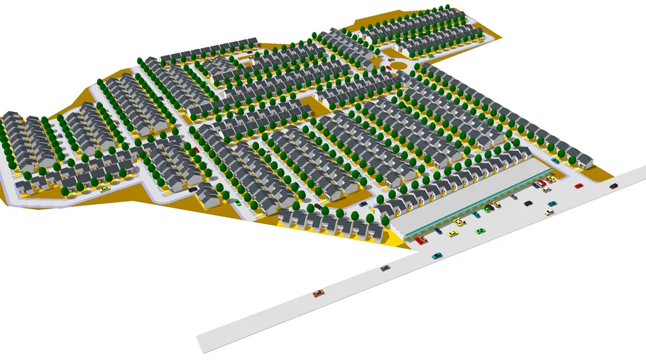Site Plan Perumahan 3d