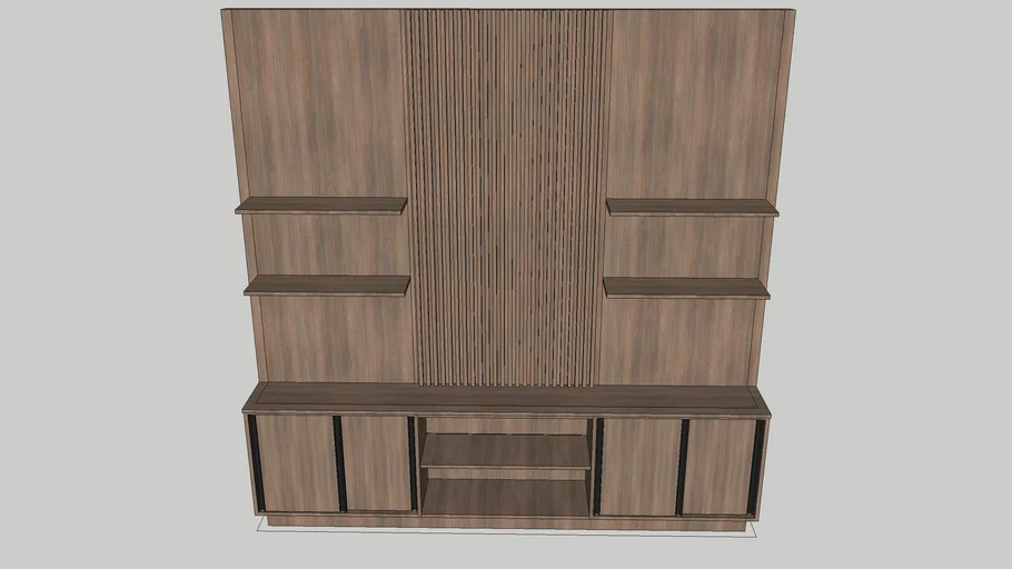 Painel de TV Ripado com hack 2,70x2,70
