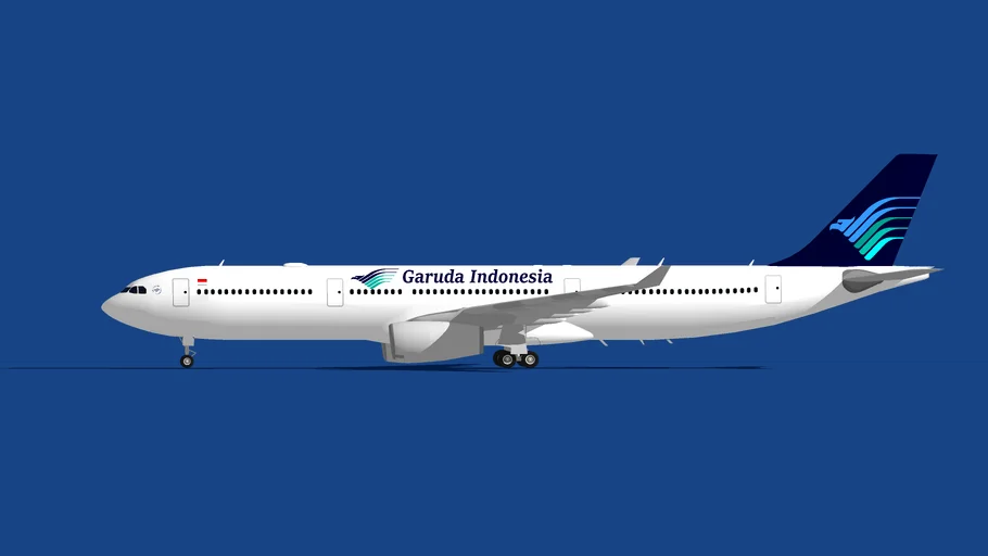 Garuda Indonesia Airbus A330-300 livery 1985-2009
