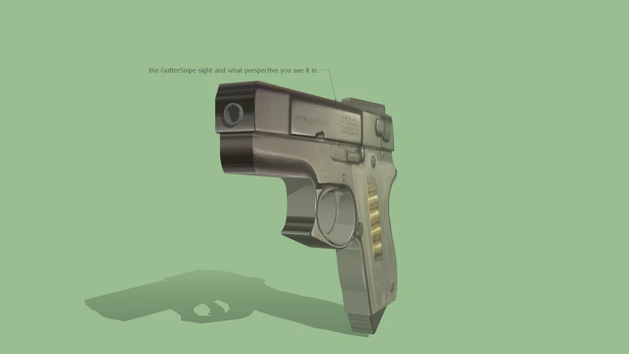 Asp fixed with working slide and fixed sight